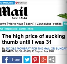 Daily Mail 12th September 2011 Nicole Mowbray